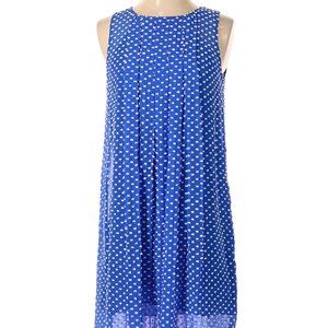 Anthropologie Silk Dress Sachin + Babi A-line Blue Size O FREE SHIPPING